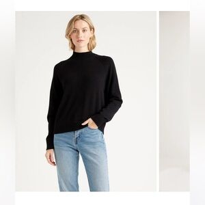 Quince 100% organic cotton mock neck sweater